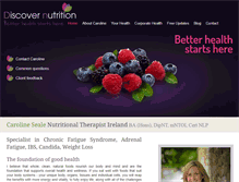 Tablet Screenshot of discovernutrition.ie